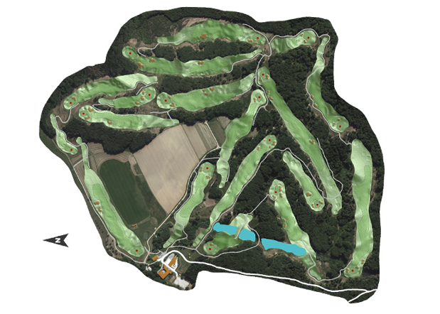 Golf course map